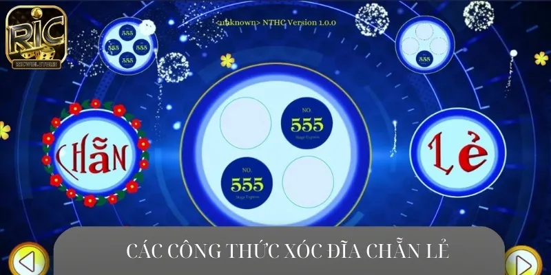 Có nhiều công thức xóc đĩa chẵn lẻ để anh em tham khảo áp dụng