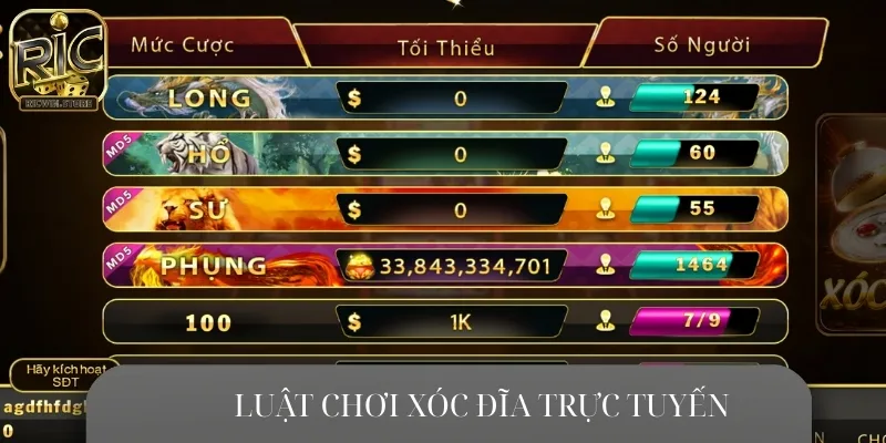 Cần nắm rõ luật chơi cơ bản trước khi tham gia xóc đĩa trực tuyến